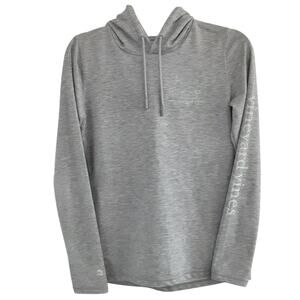 Vineyard Vines Performance Whale Hoodie Gray Heather Long Sleeve Womens XS